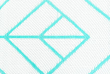 Load image into Gallery viewer, Outdoor Rug  - Glamorous Aqua and White