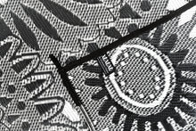 Load image into Gallery viewer, Outdoor Rug -  Flower Wheel Black and Grey