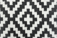 Load image into Gallery viewer, Outdoor Rug -  Large Diamond Black and Grey
