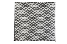 Load image into Gallery viewer, Outdoor Rug - Diamond Black and Grey Square