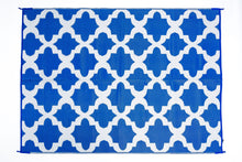 Load image into Gallery viewer, Outdoor Rug - Morocco Blue And White