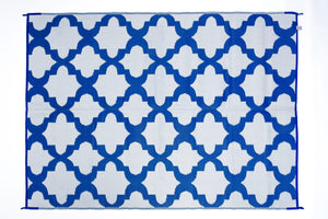 Outdoor Rug - Morocco Blue And White