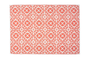 Outdoor Rug - Lisboa Pink and White