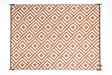 Load image into Gallery viewer, Outdoor Rug - Retro Beige/Brown And White