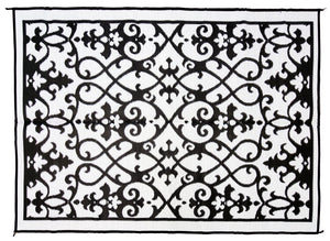 Outdoor Rug - Gatsby Black And White