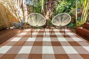Outdoor Rug - Checkmate Beige/Brown