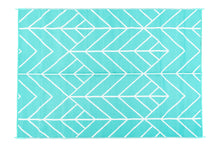 Load image into Gallery viewer, Outdoor Rug  - Glamorous Aqua and White