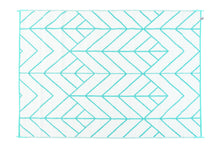 Load image into Gallery viewer, Outdoor Rug  - Glamorous Aqua and White