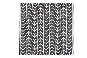 Outdoor Rug -  Arrows Black and White