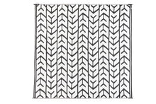 Load image into Gallery viewer, Outdoor Rug -  Arrows Black and White