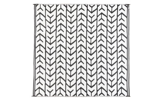 Outdoor Rug -  Arrows Black and White